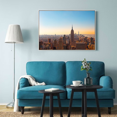 Stampa fotografia quadro panorama New York cornice 70x100cm Unika 0034