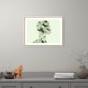 Quadro stampa fotografia donna fiori verde cornice 30x40cm Unika 0049
