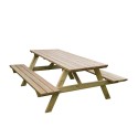 Tavolo pic nic panche in legno da esterno giardino 180x150cm