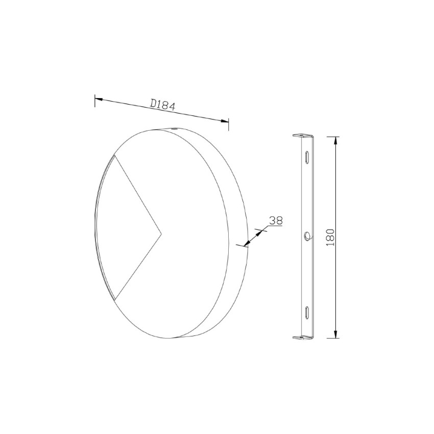 myGarden Lampada da parete 0181630PN