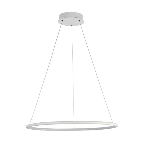 Lampadario cerchio LED Ø 60cm bianco a sospensione moderno Nola Maytoni