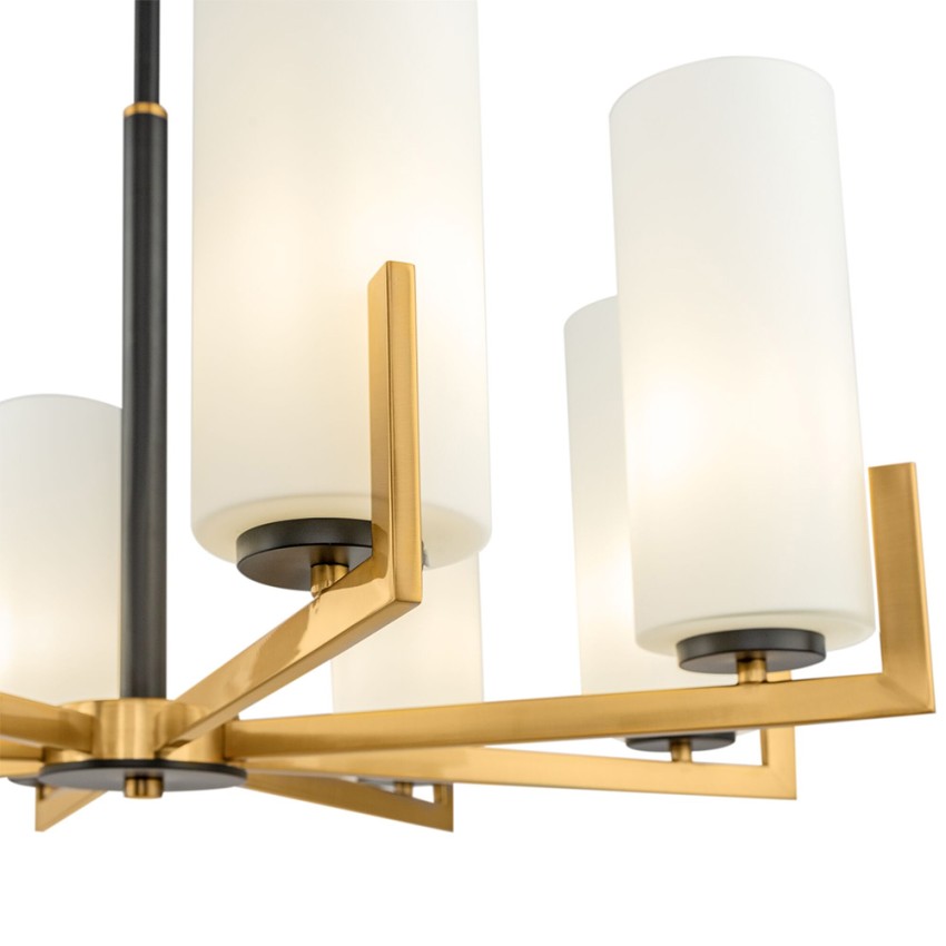 Scopri l'Eleganza Classica del Lampadario Leonardo 8 Luci in Legno