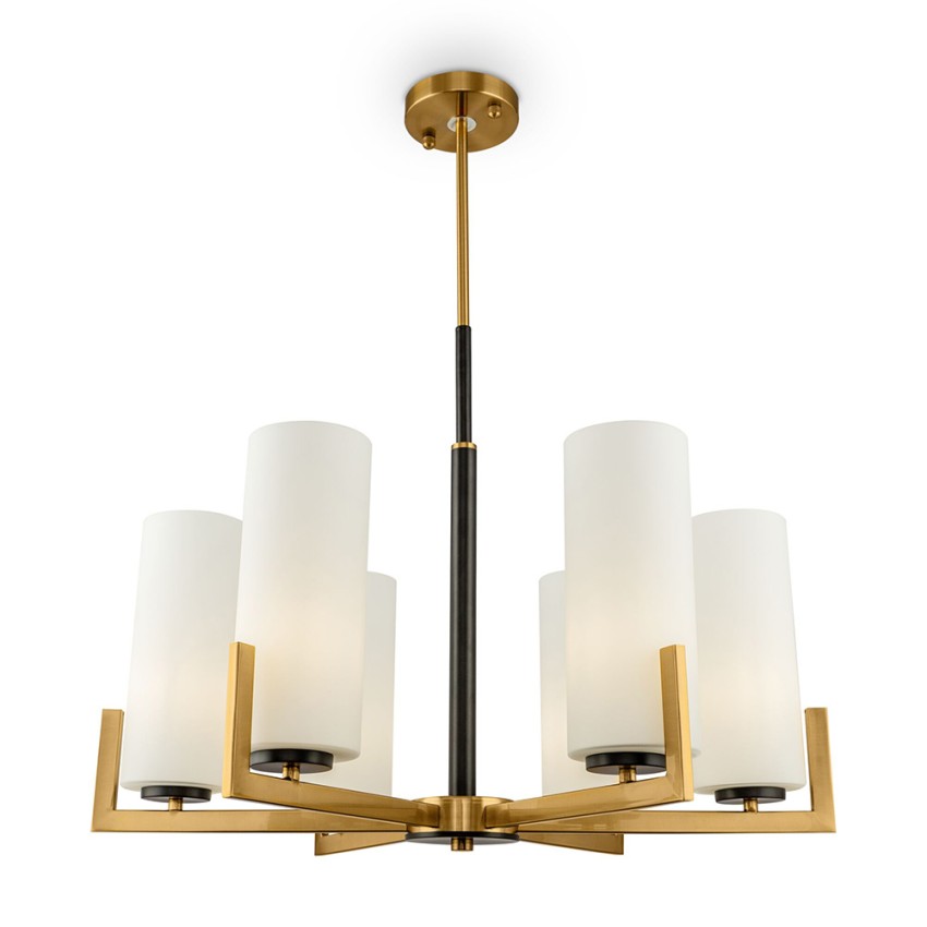 Fortano Maytoni candelabro moderno lampadario in ottone 6 luci da soffitto