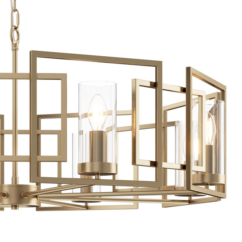 Fortano Maytoni candelabro moderno lampadario in ottone 6 luci da soffitto