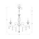 Candelabro classico a soffitto 8 luci cristalli pendenti Grace Maytoni Vendita