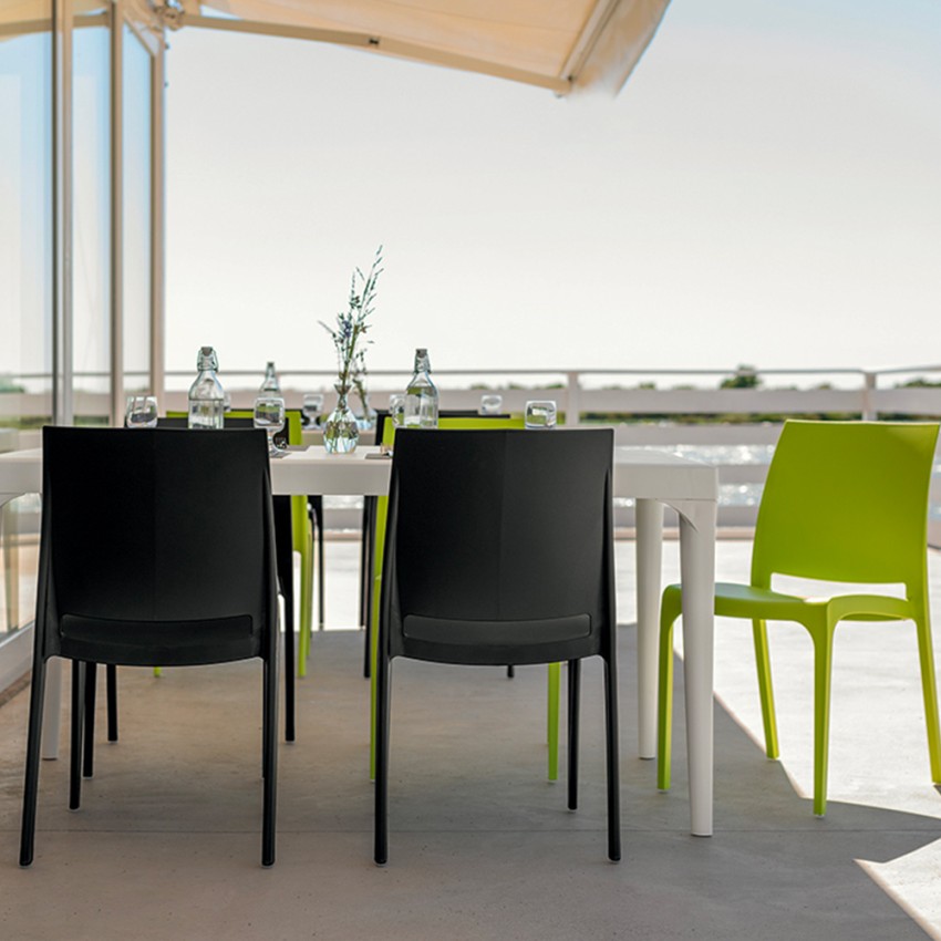 Chaise Pour Jardin Bar Restaurant Extérieur Empilable Volga BICA