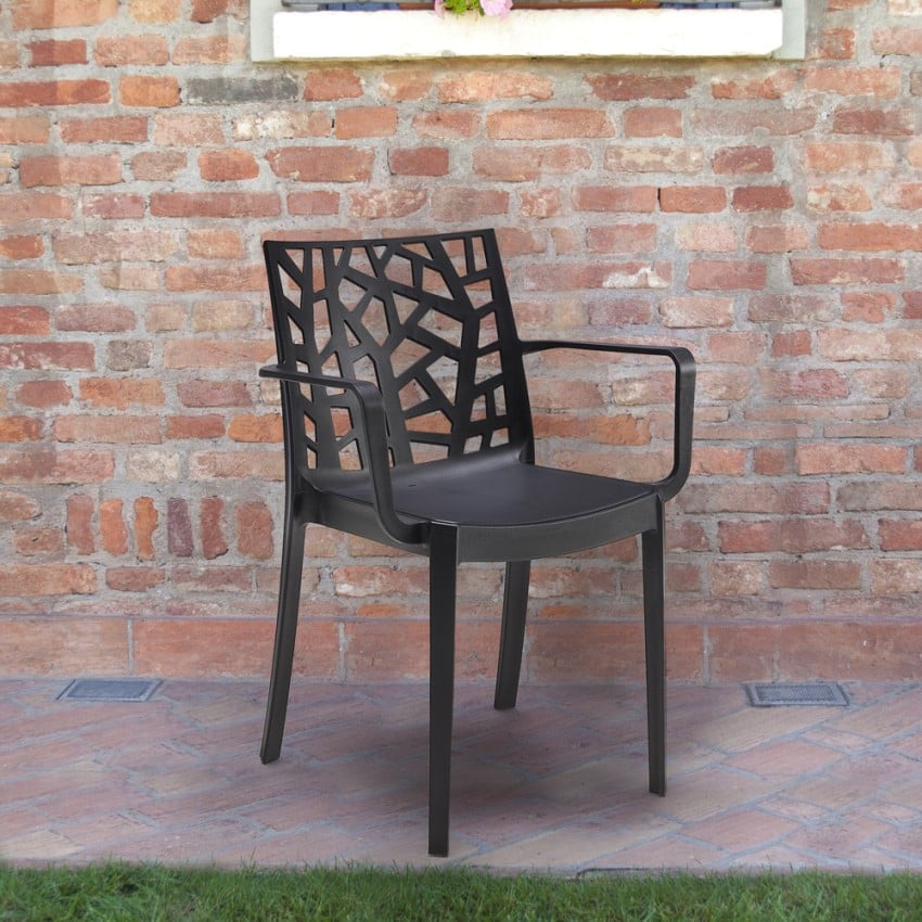Matrix Armchair : Chaise de jardin d'extérieur avec accoudoirs moderne