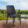 Stock 19 sedie impilabili rattan giardino bar ristorante Virginia BICA Caratteristiche