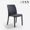 Stock 19 sedie impilabili rattan giardino bar ristorante Virginia BICA Promozione