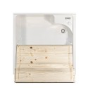 Mobile lavatoio 2 ante 60x60cm lavabo asse in legno Edilla Montegrappa Catalogo
