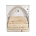 Lavatoio 45x50cm lavabo con asse legno mobiletto 1 anta Edilla Montegrappa