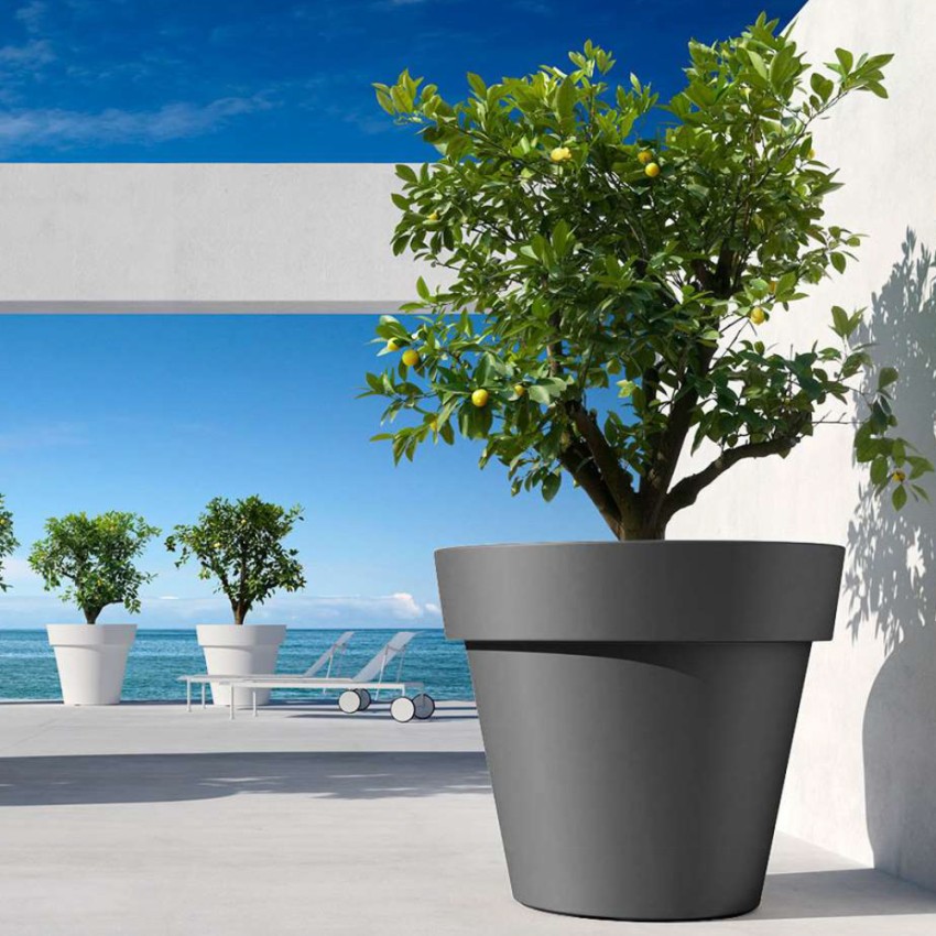 Cornaglia vaso grande ø 80cm per piante esterno bar giardino terrazzo