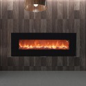 Caminetto elettrico da parete moderno fiamma realistica 1500W Aprica Vendita