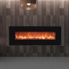 Caminetto elettrico da parete moderno fiamma realistica 1500W Aprica Vendita