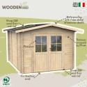 Casetta da giardino di legno per attrezzi giardinaggio box Opera 249x249 Vendita
