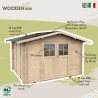Casetta da giardino di legno per attrezzi giardinaggio box Opera 300x250 Vendita