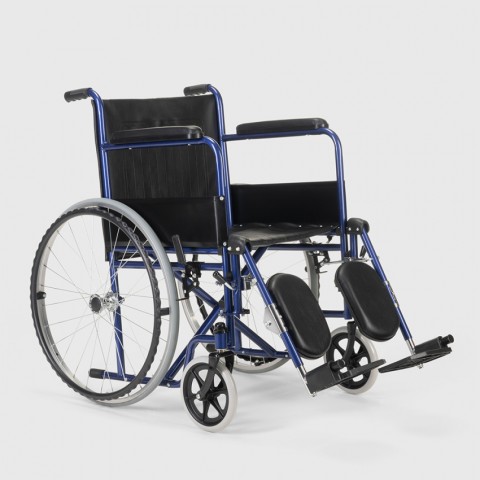 Sedia a Rotelle carrozzina pieghevole disabili e anziani Peony blu II scelta
