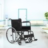 Sedia a rotelle carrozzina pieghevole 15 kg disabili e anziani Lily Stock
