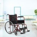 Sedia a rotelle pieghevole disabili anziani acciaio 15 kg Violet Catalogo