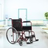 Sedia a rotelle pieghevole disabili anziani acciaio 15 kg Violet Catalogo