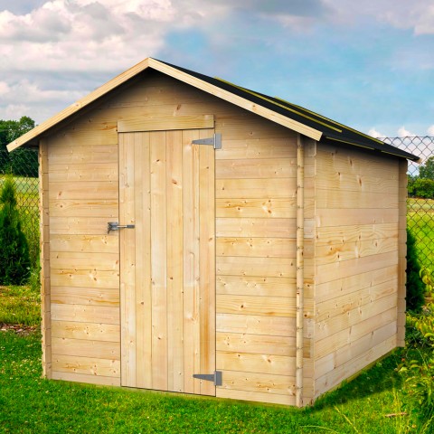 Casetta in legno porta attrezzi giardino 178x218cm porta singola Formia Promozione