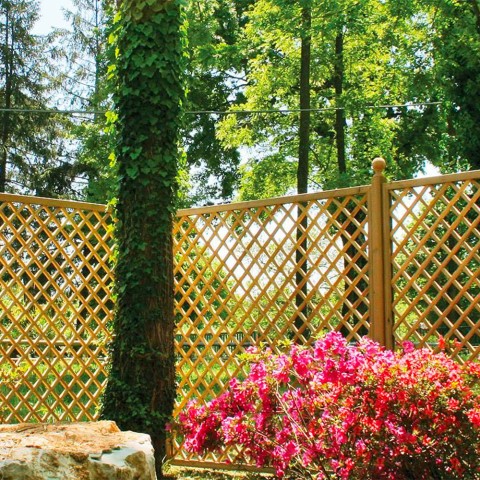Griglia frangivista legno piante rampicanti 120x180cm giardino Trendy Promozione
