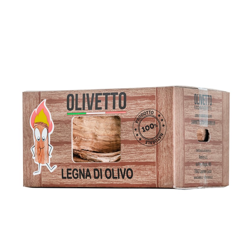 Olivetto legna da ardere ecologica di ulivo per camino su bancale 480kg