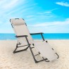 Sedia sdraio per spiaggia e giardino pieghevole multiposizione Emily Lux Zero Gravity Misure