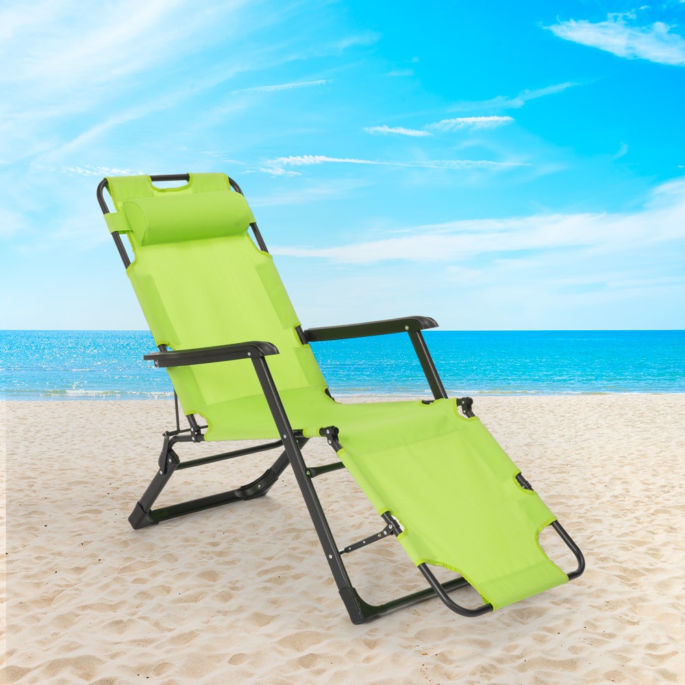 Sedia sdraio per spiaggia e giardino pieghevole multiposizione Emily Lux Zero Gr - Foto 33 di 60