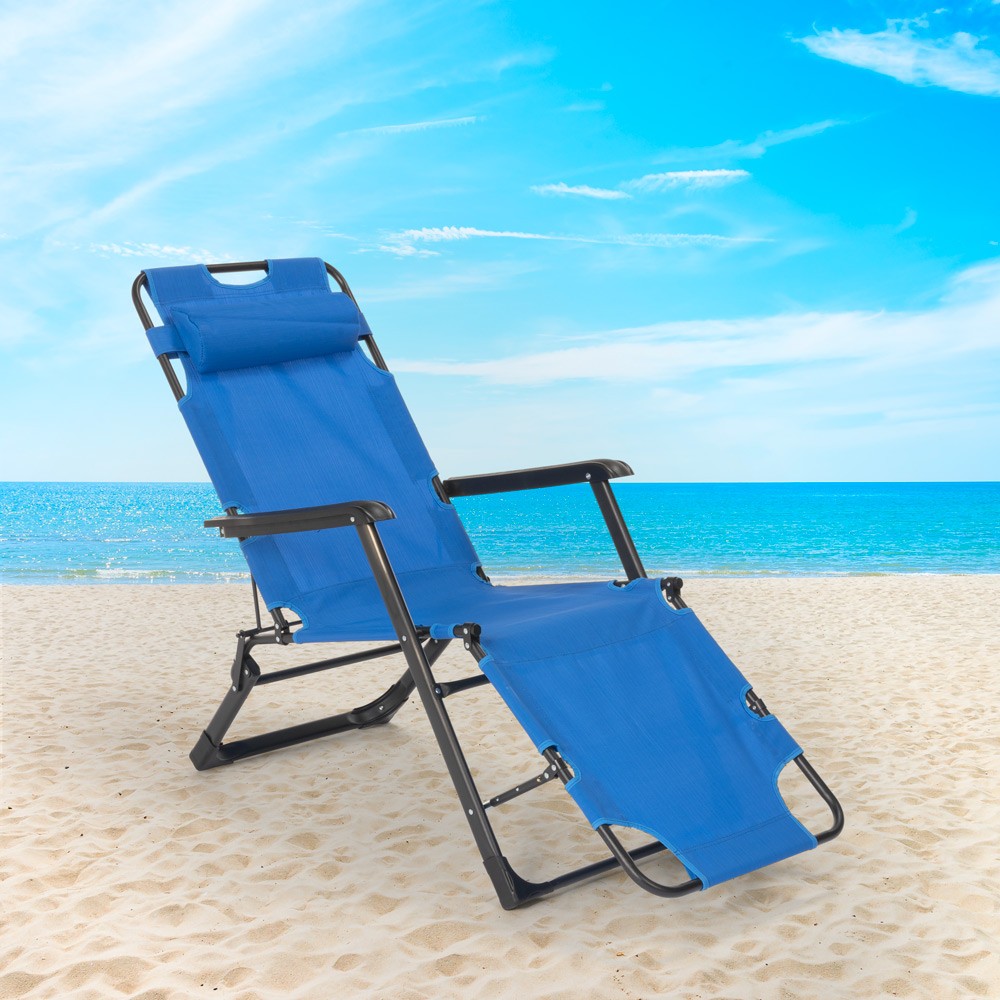 Sedia sdraio per spiaggia e giardino pieghevole multiposizione Emily Lux Zero Gr - Foto 23 di 60