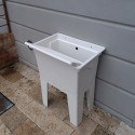 Lavatoio monoblocco lavapanni per esterno con asse 59x41x75cm Jo Scelta