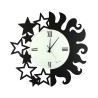 Orologio tondo da parete artigianale in metallo Sole e Stelle Ceart Stock