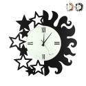 Orologio tondo da parete artigianale in metallo Sole e Stelle Ceart Vendita