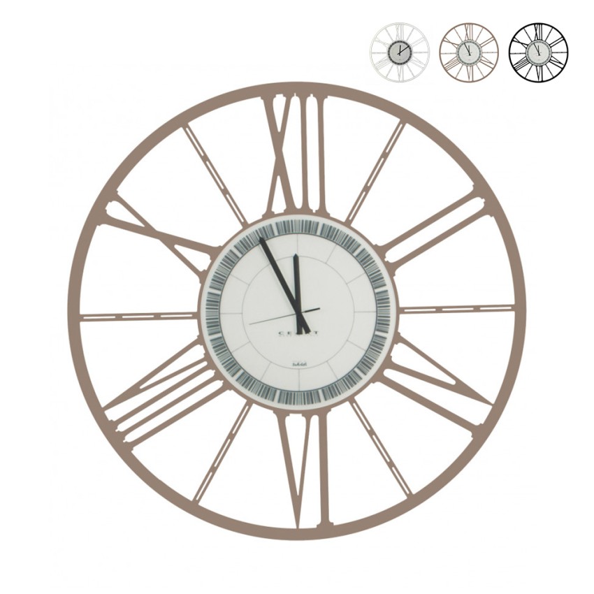 Ruota Ceart orologio da parete moderno classico industriale tondo 80cm