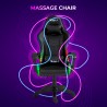 Sedia gaming poltrona LED massaggiante reclinabile ergonomica The Horde Plus Saldi