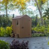 Casetta da giardino effetto legno naturale in resina PVC 125x184x205cm Darwin 4x6 Keter 