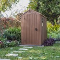 Casetta da giardino effetto legno naturale in resina PVC 125x184x205cm Darwin 4x6 Keter Offerta