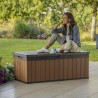 Baule portaoggetti giardino effetto legno Darwin Box 100G Keter K252700 Scelta