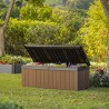 Baule portaoggetti giardino effetto legno Darwin Box 100G Keter K252700 Catalogo