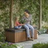 Baule portaoggetti giardino effetto legno Darwin Box 100G Keter K252700 Acquisto
