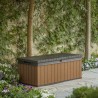 Baule portaoggetti giardino effetto legno Darwin Box 100G Keter K252700 