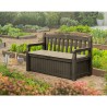 Panchina cassapanca da esterno giardino contenitore portaoggetti Eden Keter 