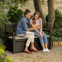 Panchina cassapanca da esterno giardino contenitore portaoggetti Eden Keter 