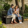 Panchina cassapanca da esterno giardino contenitore portaoggetti Eden Keter 
