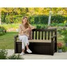Panchina cassapanca da esterno giardino contenitore portaoggetti Eden Keter 
