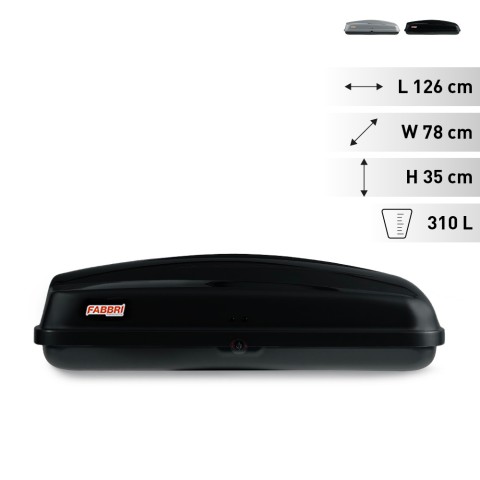 Box rigido universale barre portatutto tetto auto Nova 310 Promozione