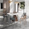 Sedia moderna sala da pranzo cucina esterno ristorante giardino impilabile Arko
