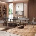 Sedia moderna interno esterno impilabile cucina sala da pranzo ristorante Amber Sconti