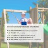 Parco giochi da giardino in legno bambini scivolo altalena Activer Saldi