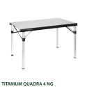 Tavolo da campeggio pieghevole 120,5x70 Titanium Quadra 4 NG Brunner Vendita
